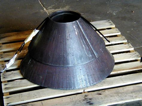 fabricate large metal cone|small metal cones.